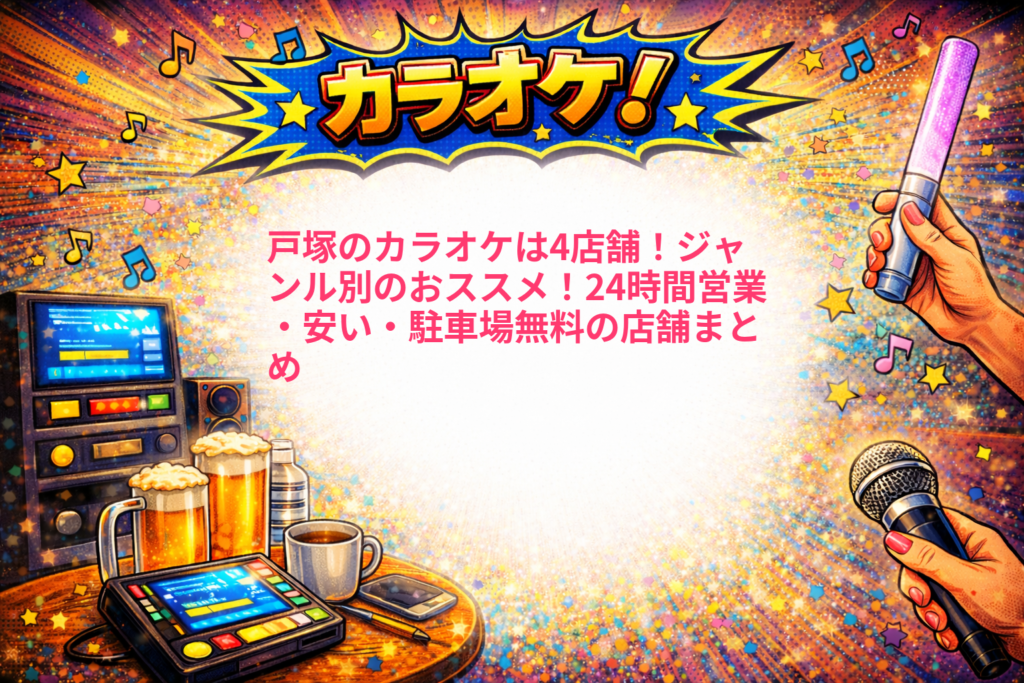 戸塚のカラオケは4店舗！ジャンル別のおススメ！24時間営業・安い・駐車場無料の店舗まとめ1