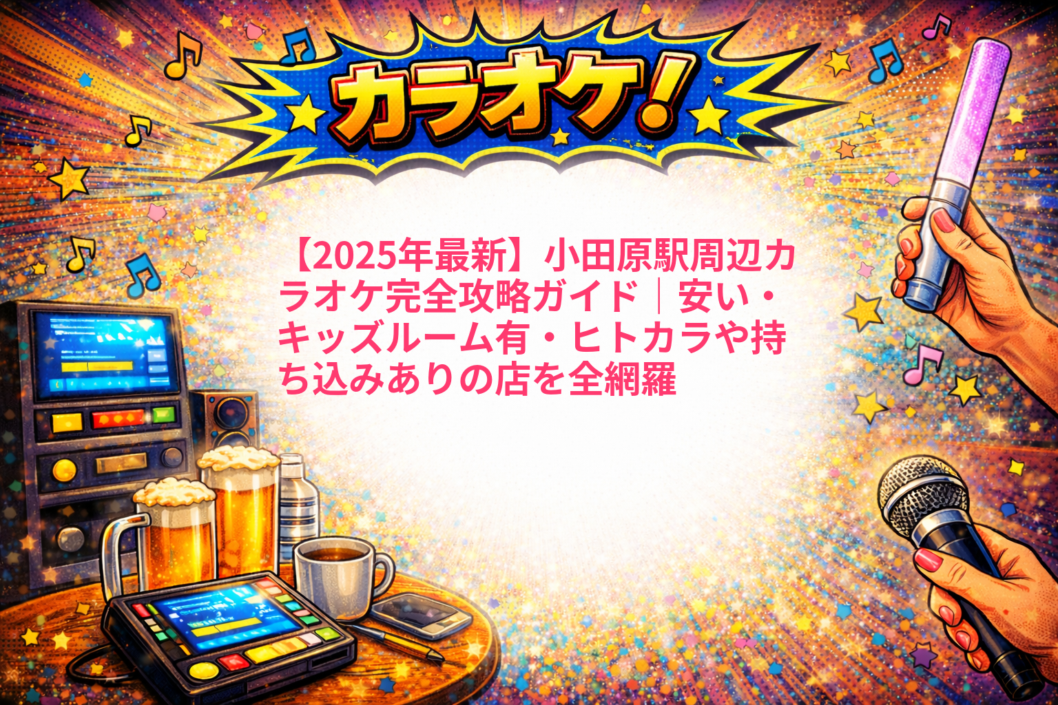 【2025年最新】小田原駅周辺カラオケ完全攻略ガイド｜安い・キッズルーム有・ヒトカラや持ち込みありの店を全網羅1