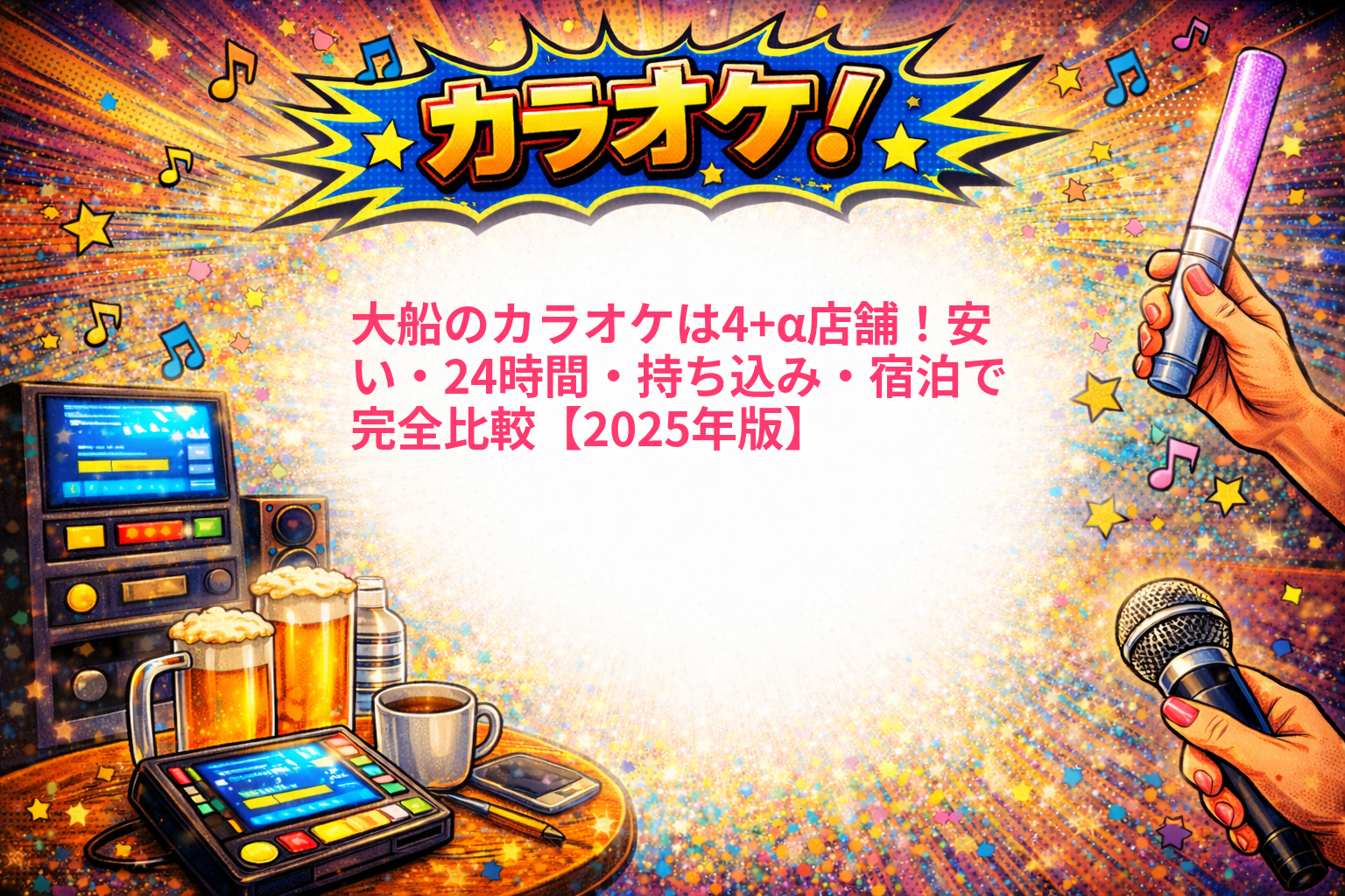 大船のカラオケは4+α店舗！安い・24時間・持ち込み・宿泊で完全比較【2025年版】1