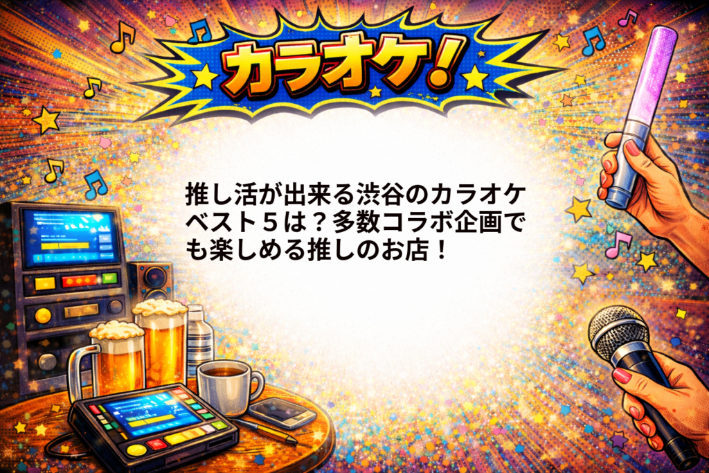 推し活が出来る渋谷のカラオケベスト５は？多数コラボ企画でも楽しめる推しのお店！1