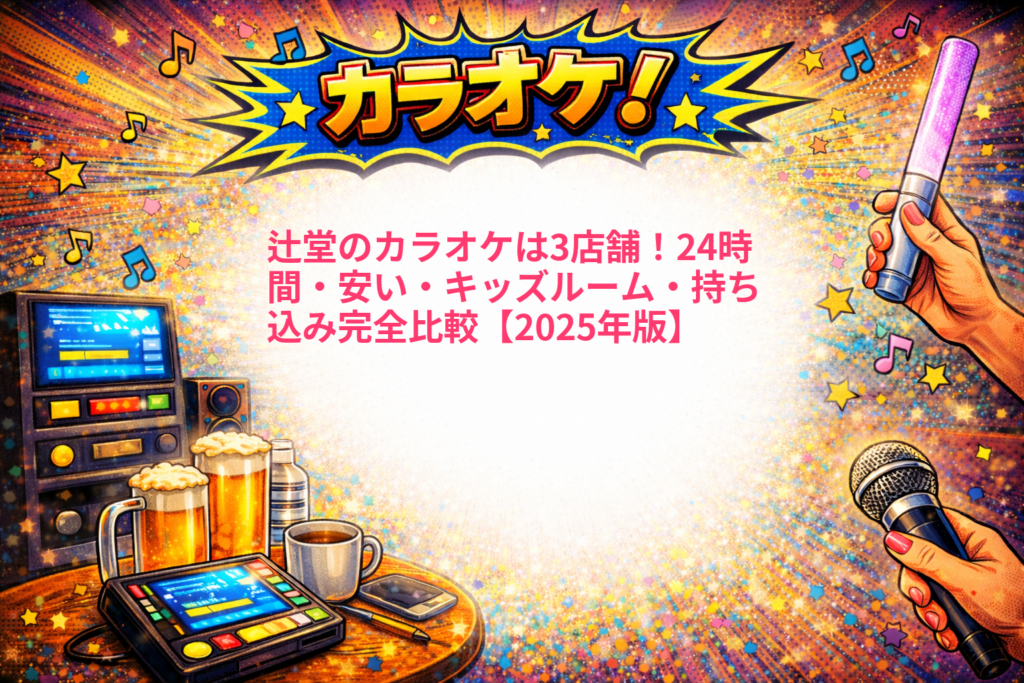 辻堂のカラオケは3店舗！24時間・安い・キッズルーム・持ち込み完全比較【2025年版】1
